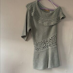 NWT Free est Knit Giselle Fauxchet Mini Dress Off-Shoulder Dress small